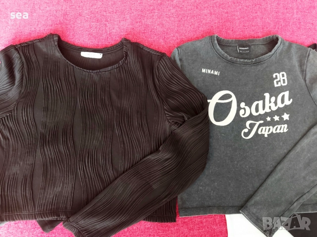 СЕТ 5 блузи с дълъг ръкав  р.164+ H&M, RESERVED, Sinsay, HOUSE, BERSHKA, снимка 9 - Детски Блузи и туники - 52445711