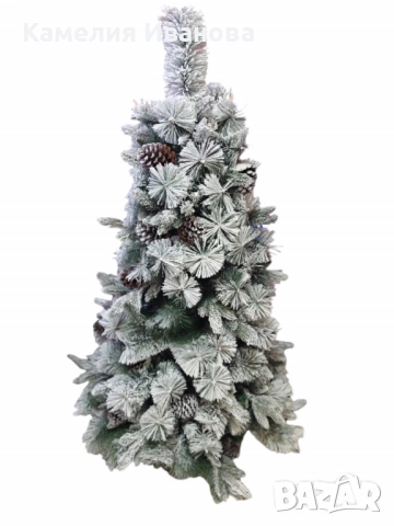 Елха с заскрежени иглички , снимка 2 - Декорация за дома - 52226904