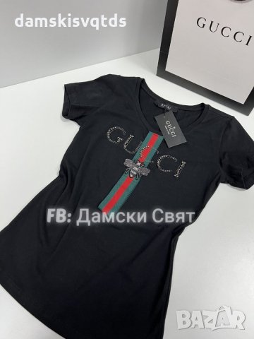 GUCCI новa тениска лукс качество, снимка 4 - Тениски - 19527082