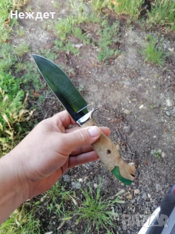 Ловен нож от лагер шх15 кован. , снимка 5 - Ножове - 50556975
