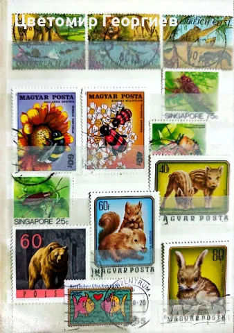 Малък класьор с марки 110 бр., снимка 9 - Филателия - 48167181