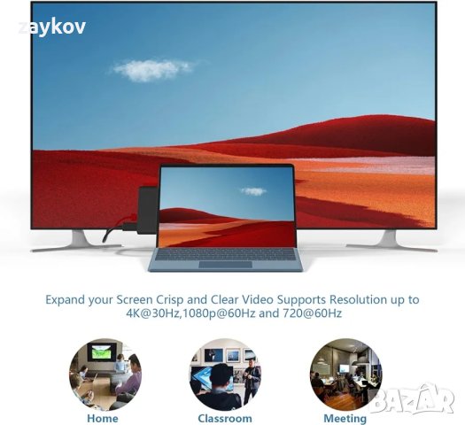 докинг станцията Surface Pro X Hub трансформира USB-C, снимка 4 - Друга електроника - 43929060