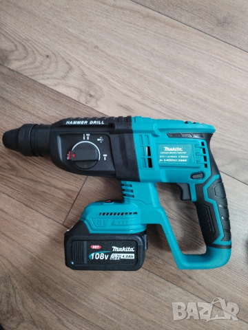 Безчеткови акумулаторни машини 4 в 1 винтоверт гайковерт ъглошлайф перфоратор с четири батерии ., снимка 11 - Други инструменти - 51357395