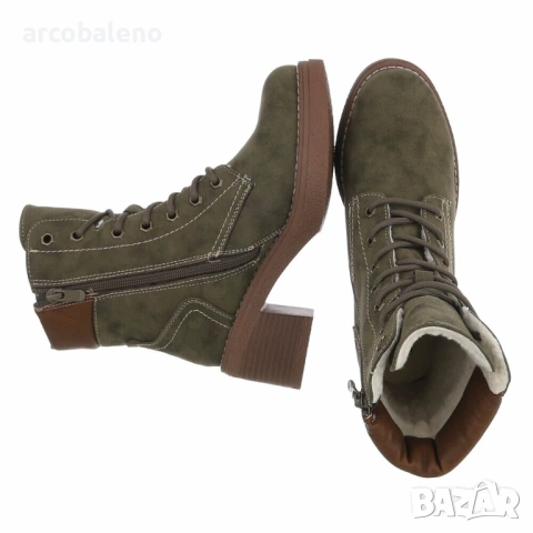 Дамски боти с връзки, 5цвята , снимка 4 - Дамски боти - 53057820