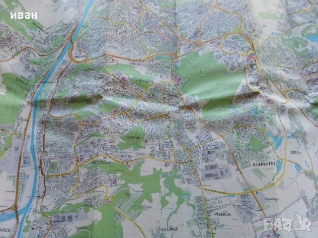 PRAHA - план указател,карта М 1:20 000 - 2008г., снимка 3 - Енциклопедии, справочници - 52439646