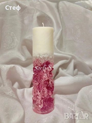 ✨ Уникални свещи с кристали – магия, създадена специално за теб! ✨, снимка 10 - Декорация за дома - 52323922
