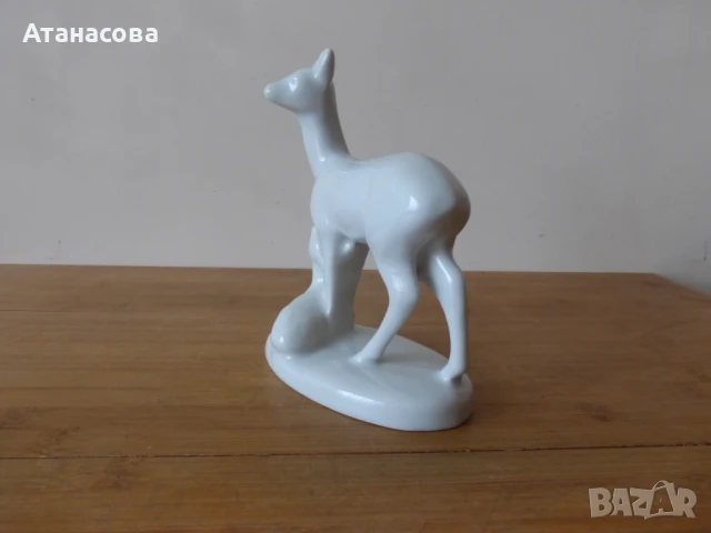 Порцеланова фигура Сърнички ИЗИДА 1960 г Сърна Сърни, снимка 6 - Декорация за дома - 50772750