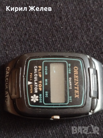 Рядък часовник ORIENTEX FLIP TOP CALCULATOR за колекция - 27000, снимка 6 - Антикварни и старинни предмети - 36542313