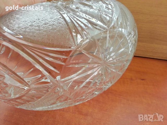 кристална купа фруктиера , снимка 6 - Антикварни и старинни предмети - 26736675