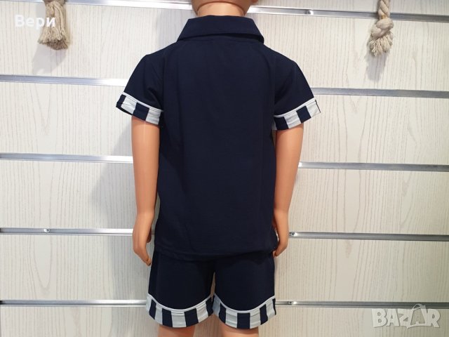 Ново детско моряшко комплектче тип Lacoste с яка, 5-6 години, снимка 7 - Детски комплекти - 29029420