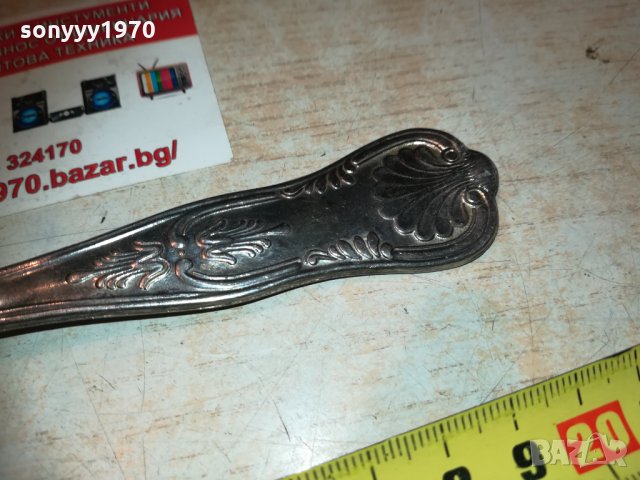 сребърна лъжица-внос швеицария, снимка 7 - Колекции - 32270716