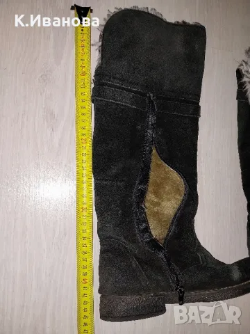 Ботушки естествена кожа и естествен велур, снимка 5 - Дамски боти - 47341537