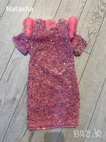 Рокля с пайети  за момиче., снимка 5 - Детски рокли и поли - 53149725