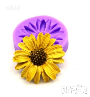 Хризантема цвете силиконов молд форма декорация торта фондан шоколад и др.