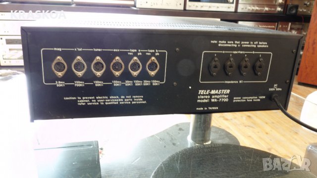 TELE-MASTER WA-7700, снимка 8 - Ресийвъри, усилватели, смесителни пултове - 27193705