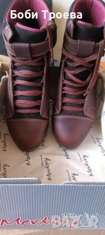 Дамски обувки от естествена кожа вкафяво – идеалният избор за приключения на открито , снимка 3 - Дамски боти - 52404082