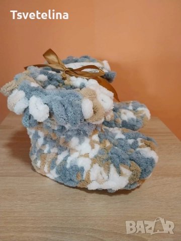 Домашни ботушки Пуфи, снимка 7 - Пантофи - 52435832