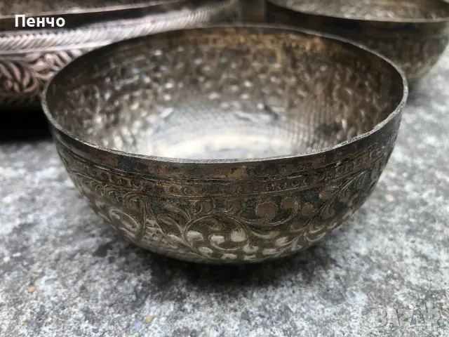 старинен ръчно чукан сервиз, снимка 5 - Антикварни и старинни предмети - 47783953