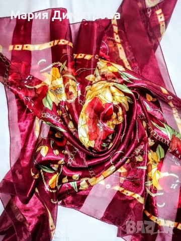 Красив шал с цветя 100/95, снимка 2 - Шалове - 37339095