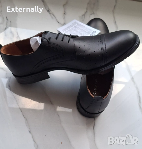 Мъжки обувки естествена кожа 44 номер, снимка 3 - Официални обувки - 53496500