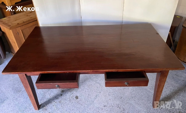 Дъбова трапезна маса, снимка 2 - Маси - 52932772