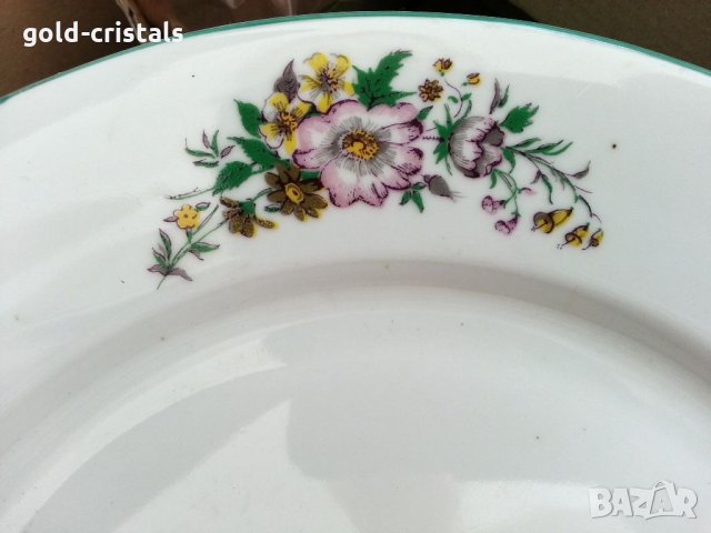 Стар български порцелан плато чиния поднос, снимка 4 - Антикварни и старинни предмети - 33617174