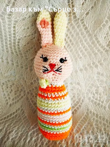 Плетени играчки - зайци и котки, снимка 5 - Плюшени играчки - 49876682