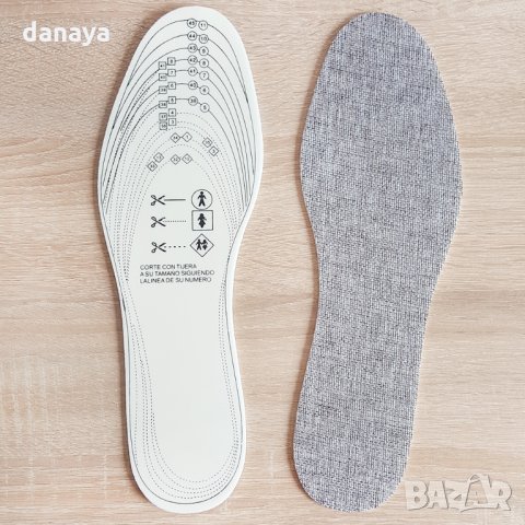 1514 Антибактериалнаи стелки за обувки унисекс синтетичен лен 36-46 номер, снимка 3 - Други - 29017218
