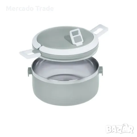 Термокутия за храна Mercado Trade, Кръгла, 500мл., Сив, снимка 3 - Кутии за храна - 47840293