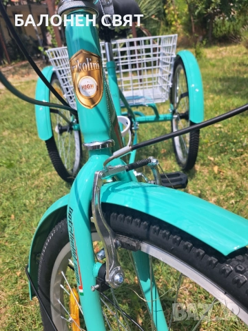 СУПЕР МОДЕЛ Нова 24 цолова Сгъваема Семейна Триколка 7 скорости 3 спирачки с Безплатна Доставка 