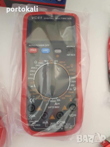 НОВ! Измервателен уред мултицет мултиметър VC61 NCV / 20A / 200uF / 1000V, снимка 9 - Други инструменти - 43229138