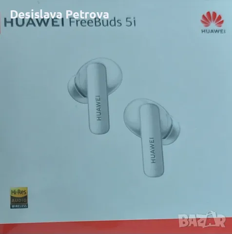 Безжични слушалки Huawei - FreeBuds 5i, TWS, ANC, Ceramic White  , снимка 1