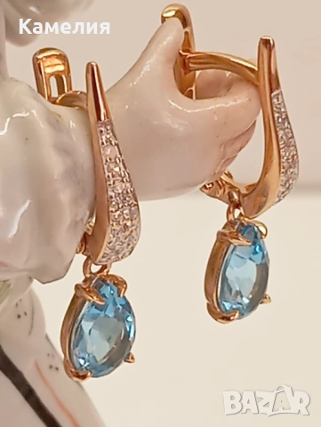 Руско злато , снимка 2 - Обеци - 52803459