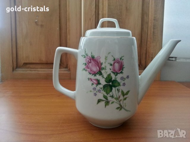 Стар български порцелан чайник кана , снимка 1 - Антикварни и старинни предмети - 33682329