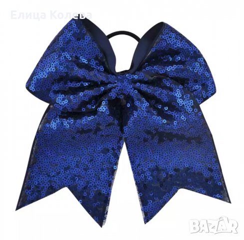 Големи пайетени панделки (20 см) , снимка 2 - Шноли, диадеми, ленти - 34992571