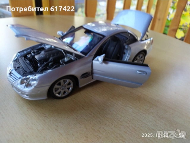 1:18 Метален модел на Mercedes-Benz SL , R230, Minichamps, снимка 12 - Колекции - 52166835