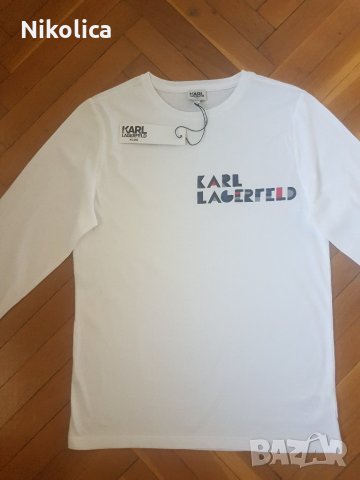 НОВА мъжка блуза КARL LAGERFELD, S/M,174 см. Оригинална! С ЕТИКЕТ!