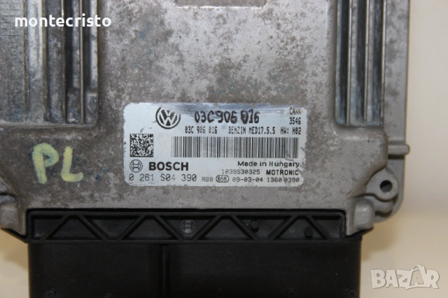 Моторен компютър VW Golf 6 / 03C906016 / 03C 906 016 / 0261S04390 / 0 261 S04 390 / MED17.5.5, снимка 2 - Части - 53436800