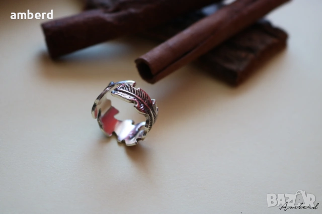 Изключително красив сребърен пръстен - модел R041, снимка 5 - Пръстени - 53518738