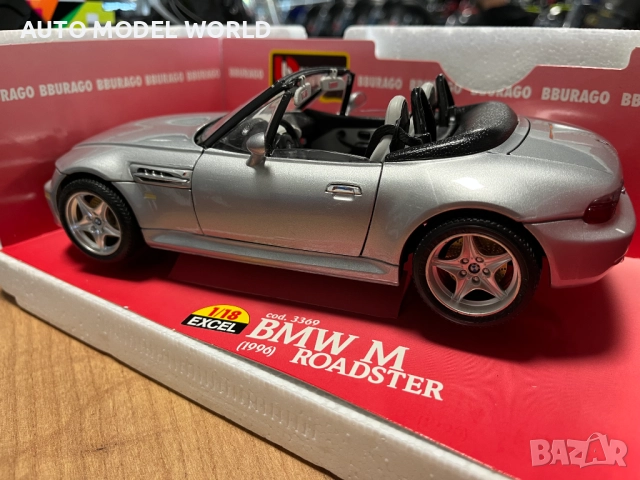 Чисто нов BBURAGO метален колекционерски модел количка BMW Z3 M CABRIO, снимка 2 - Колекции - 52170391