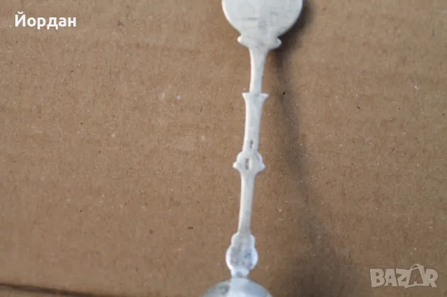 Сребърна лъжичка, снимка 6 - Антикварни и старинни предмети - 47621581