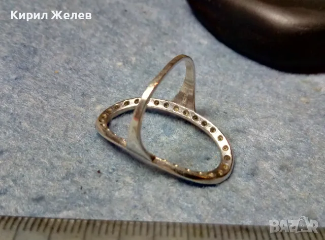 ФИН АРТИСТИЧЕН МАРКАЗИТЕН СРЕБЪРЕН ПРЪСТЕН СРЕБРО 925 ПРОБА ЮВЕЛИРНА АРТ ИЗРАБОТКА 48583, снимка 9 - Пръстени - 49150443