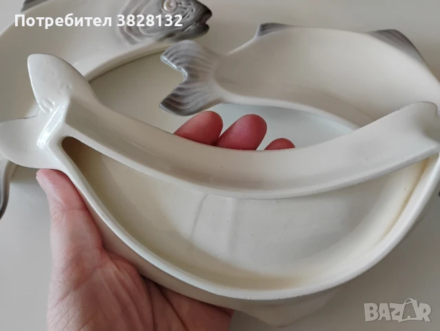 ретро порцеланов сервиз за риба, снимка 12 - Други ценни предмети - 51283656