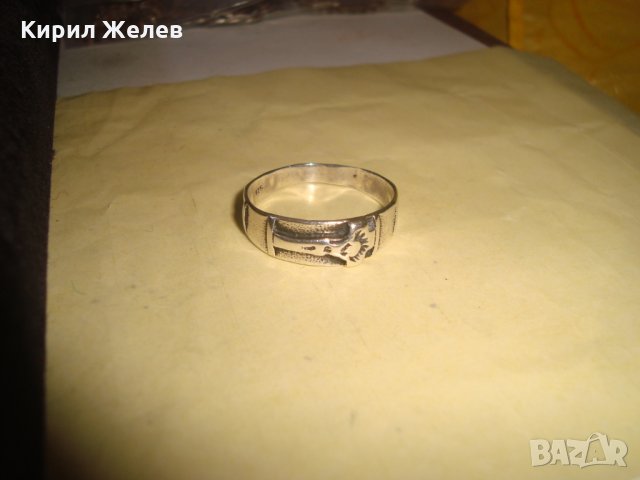 СРЕБЪРЕН КРЪСТООБРАЗЕН ПРЪСТЕН СРЕБРО 925 МАЙСТОРСКА ОРИГИНАЛНА БИЖУТЕРИЙНА ИЗРАБОТКА 22692, снимка 6 - Пръстени - 33133681