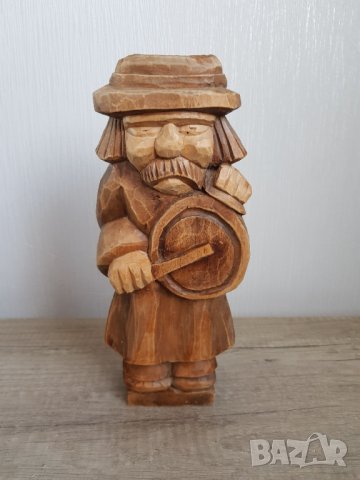 Стара дървена фигура, снимка 2 - Антикварни и старинни предмети - 43466814