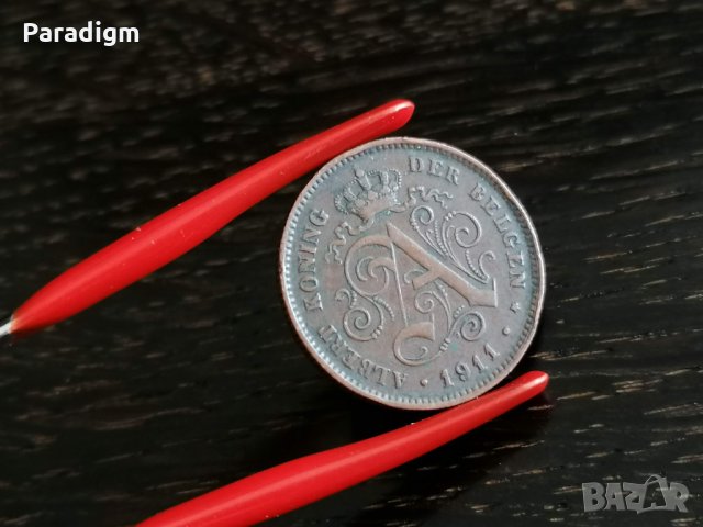 Монета - Белгия - 2 цента | 1911г., снимка 4 - Нумизматика и бонистика - 28847176