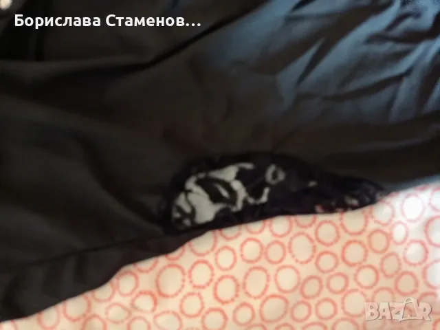 Черна парти рокля с дантела и интересна яка, снимка 4 - Рокли - 48875235