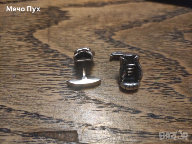 Сребърни ръкавели - боксови ръкавици, снимка 4 - Други - 39378540