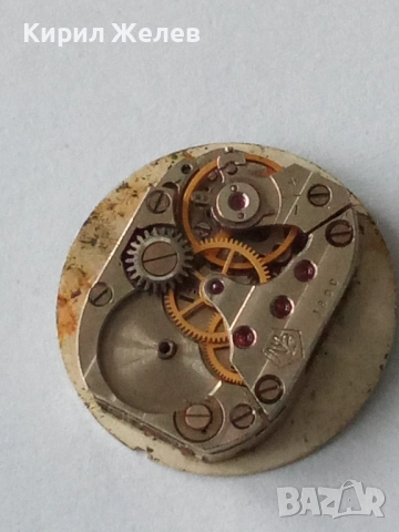Механизъм с циферблат от стар ръчен часовник 51437, снимка 4 - Мъжки - 52270163
