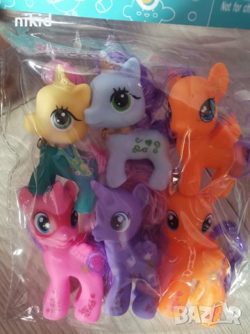 6 бр Малкото Пони My Little Pony пластмасови гумени фигурки играчки